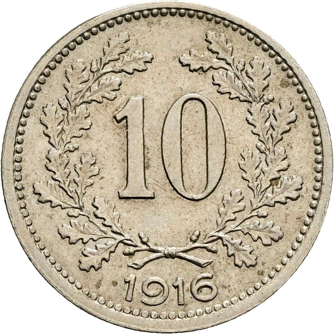 10 Heller Franz Joseph I. 1848-1916 1916 – Vorderseite