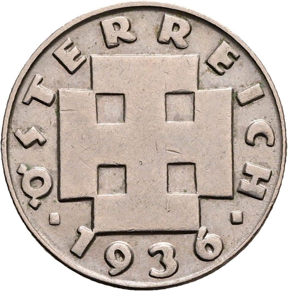 5 Groschen 1936 – Rückseite