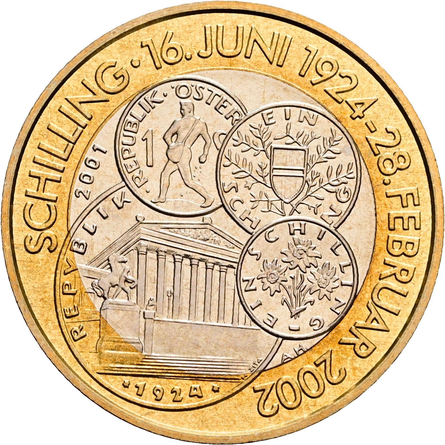 50 Schilling 2001 – Rückseite