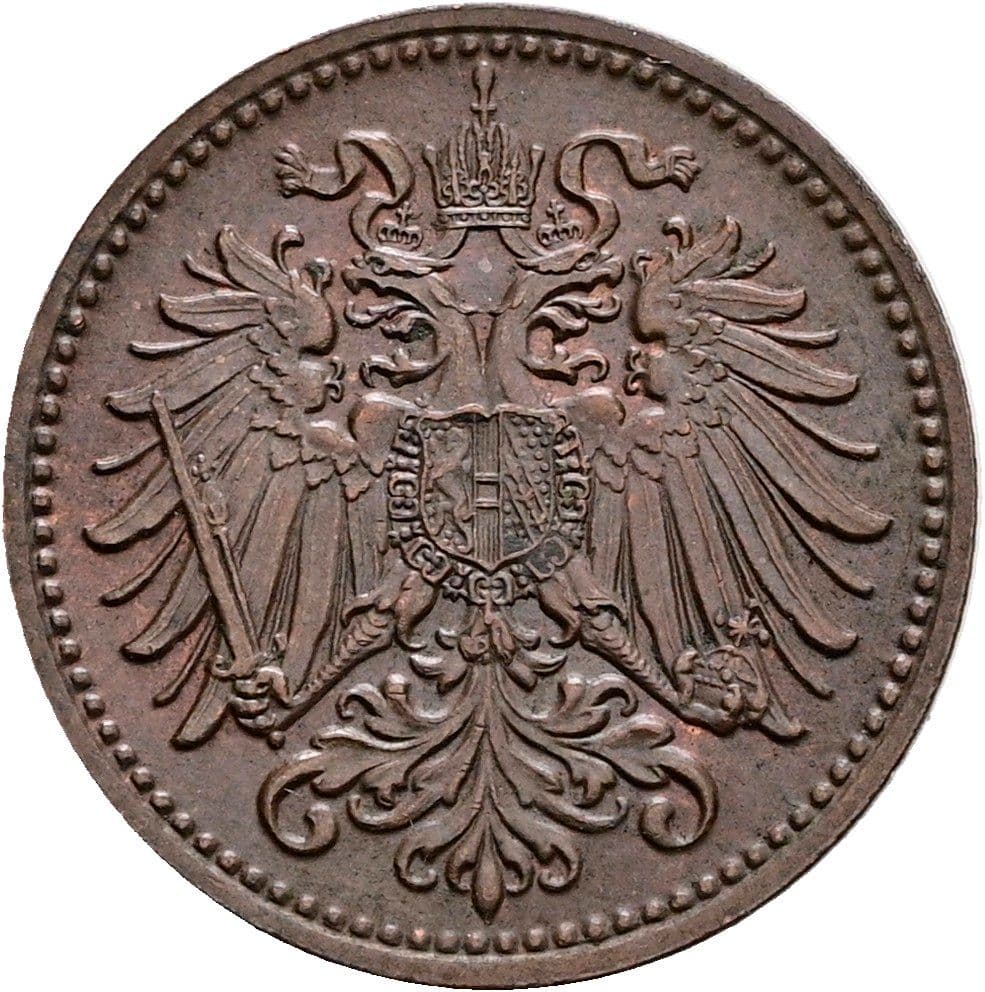 1 Heller Franz Joseph I. 1848-1916 1910 – Rückseite