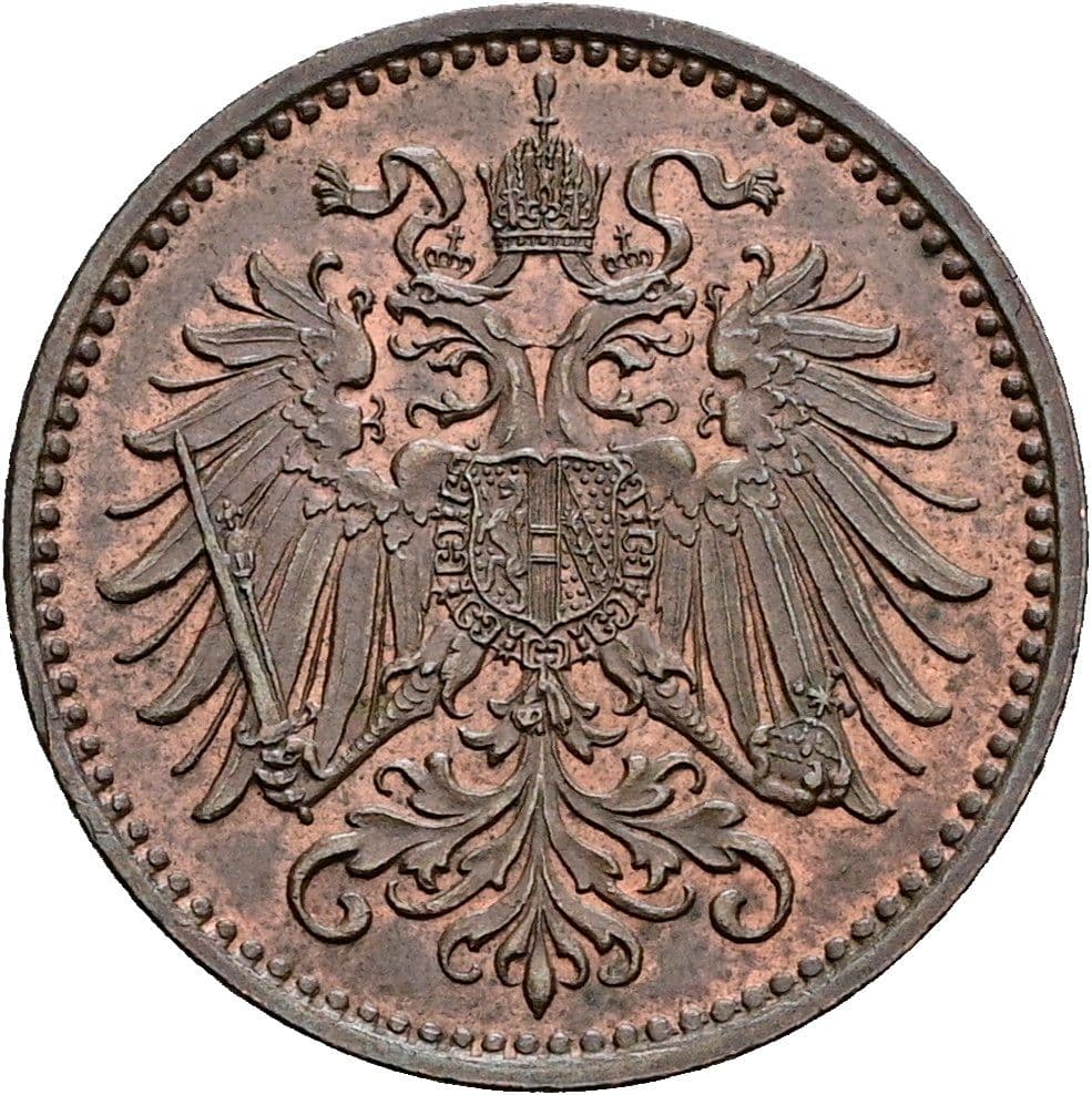 1 Heller Franz Joseph I. 1848-1916 1900 – Rückseite