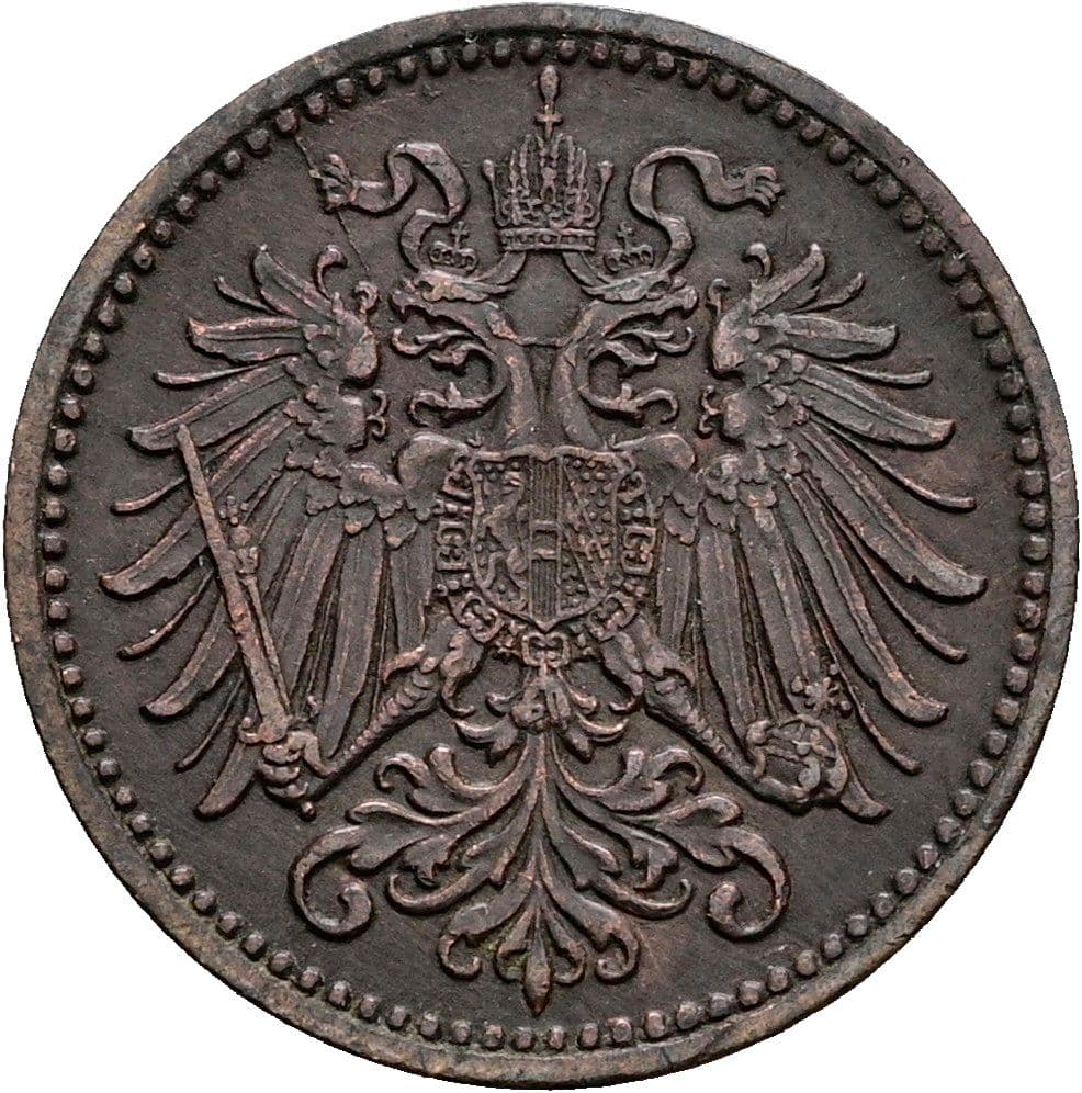 1 Heller Franz Joseph I. 1848-1916 1910 – Rückseite