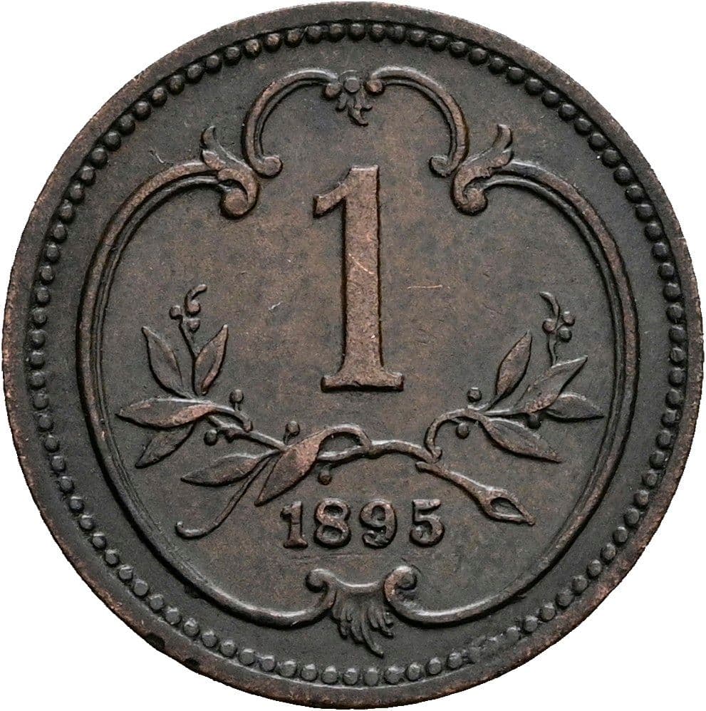 1 Heller Franz Joseph I. 1848-1916 1895 – Vorderseite