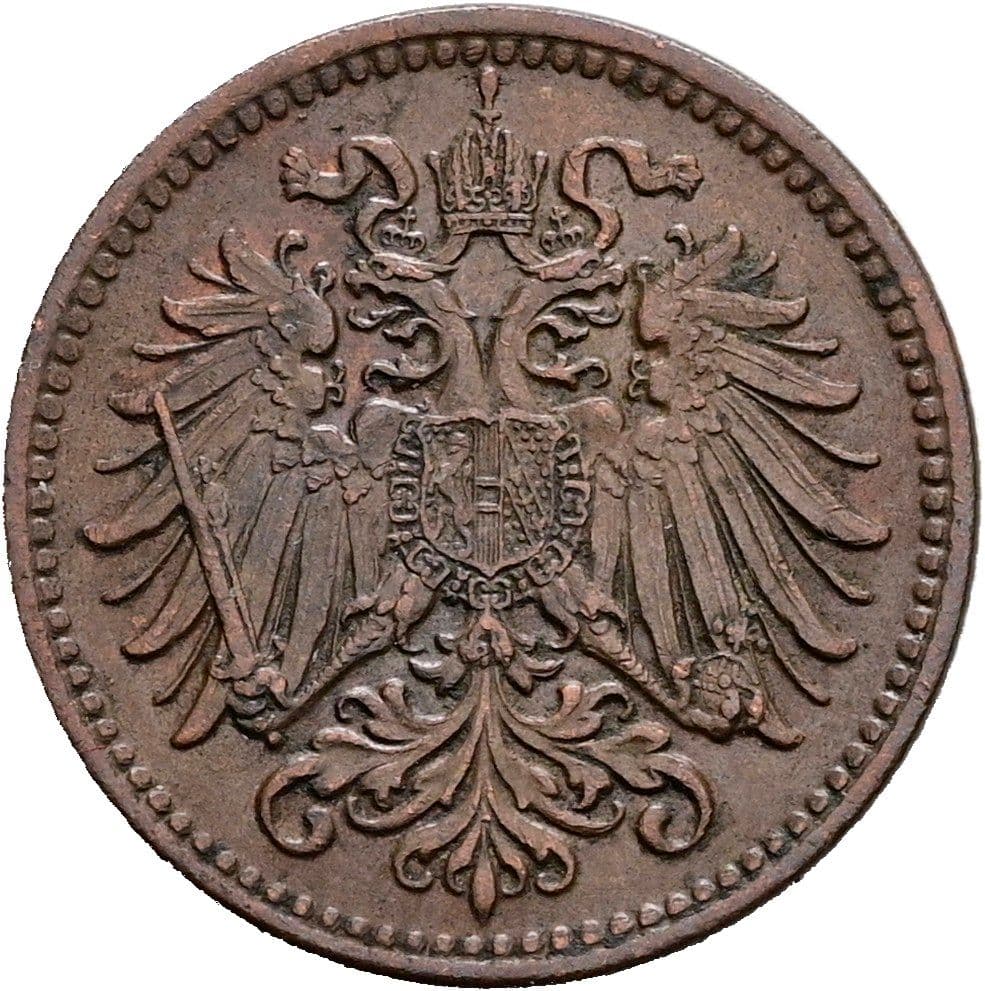 1 Heller Franz Joseph I. 1848-1916 1910 – Rückseite