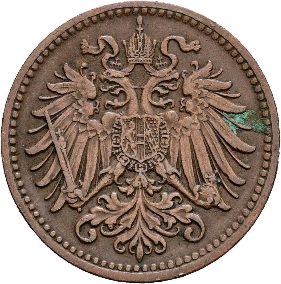1 Heller Franz Joseph I. 1848-1916 1910 – Rückseite