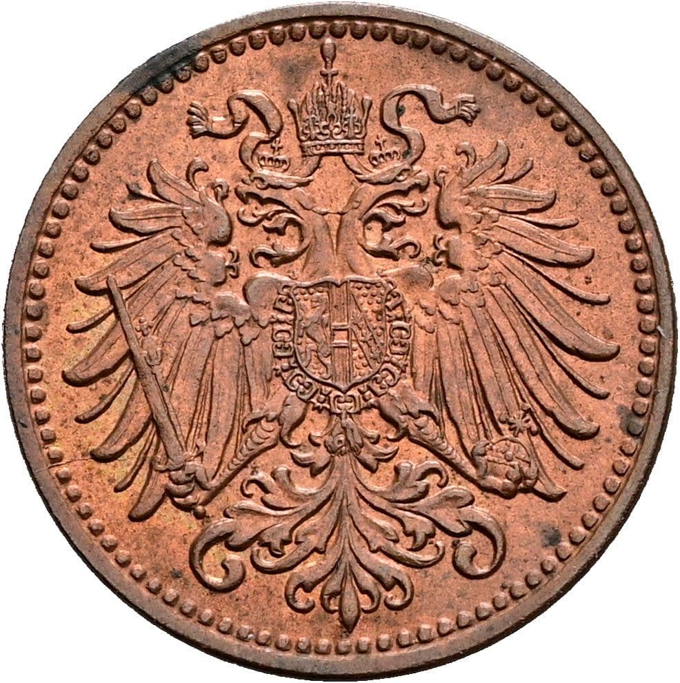 1 Heller Franz Joseph I. 1848-1916 1910 – Rückseite