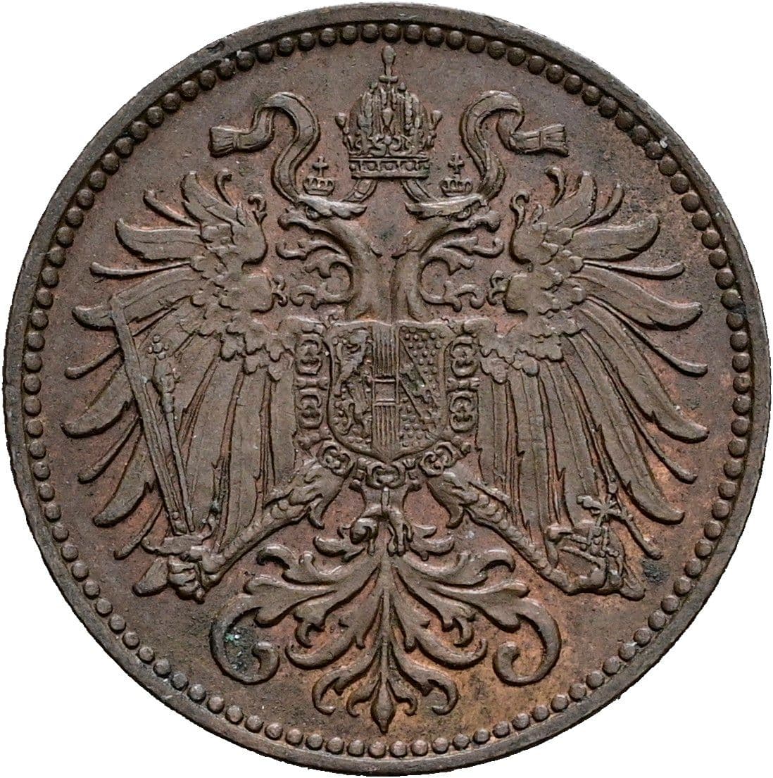 2 Heller Franz Joseph I. 1848-1916 1896 – Rückseite