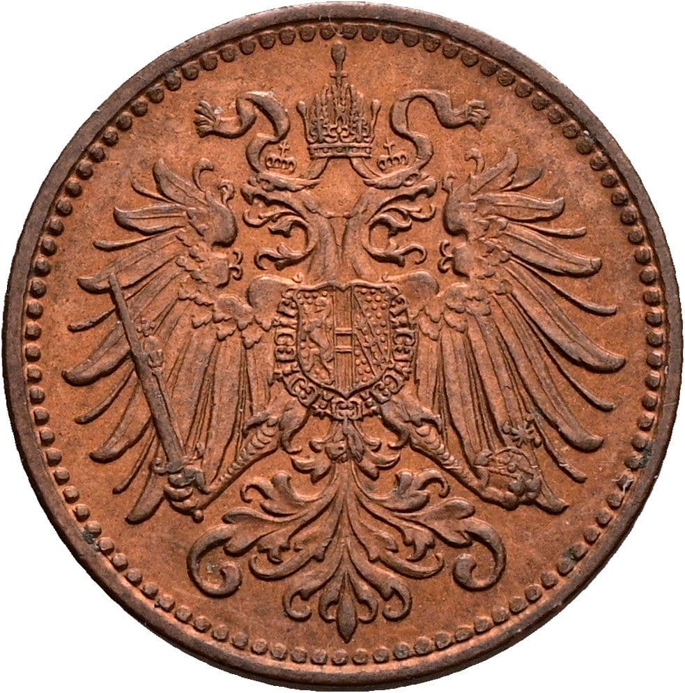 1 Heller Franz Joseph I. 1848-1916 1911 – Rückseite