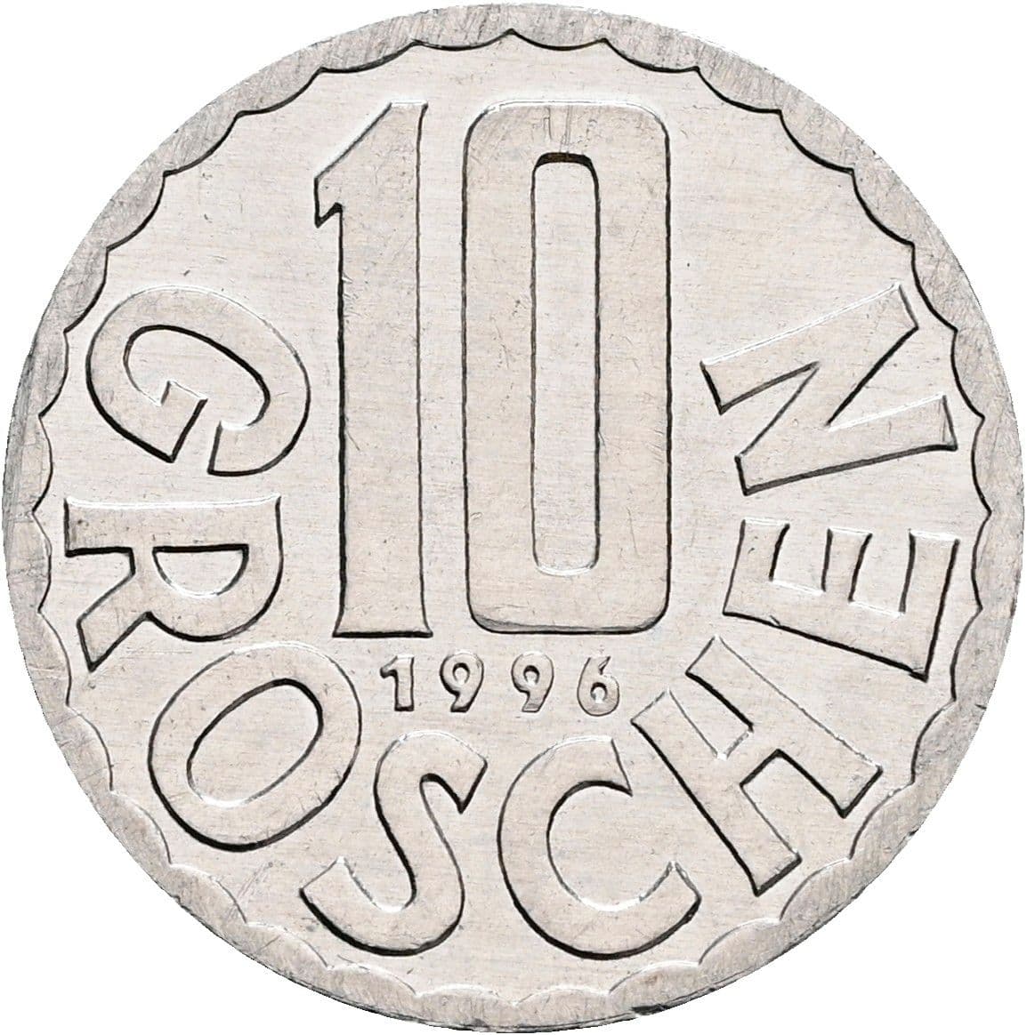 10 Groschen 1996 – Vorderseite