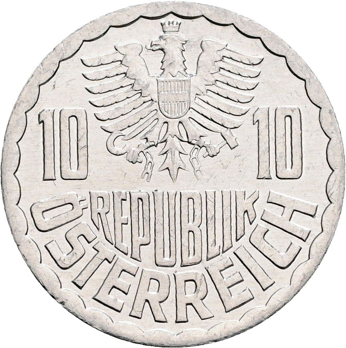 10 Groschen 1996 – Rückseite