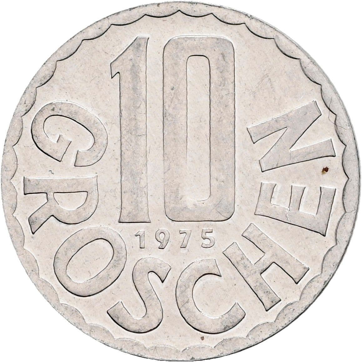 10 Groschen 1975 – Vorderseite