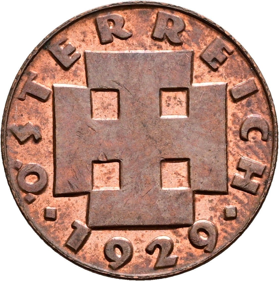 2 Groschen 1929 – Rückseite