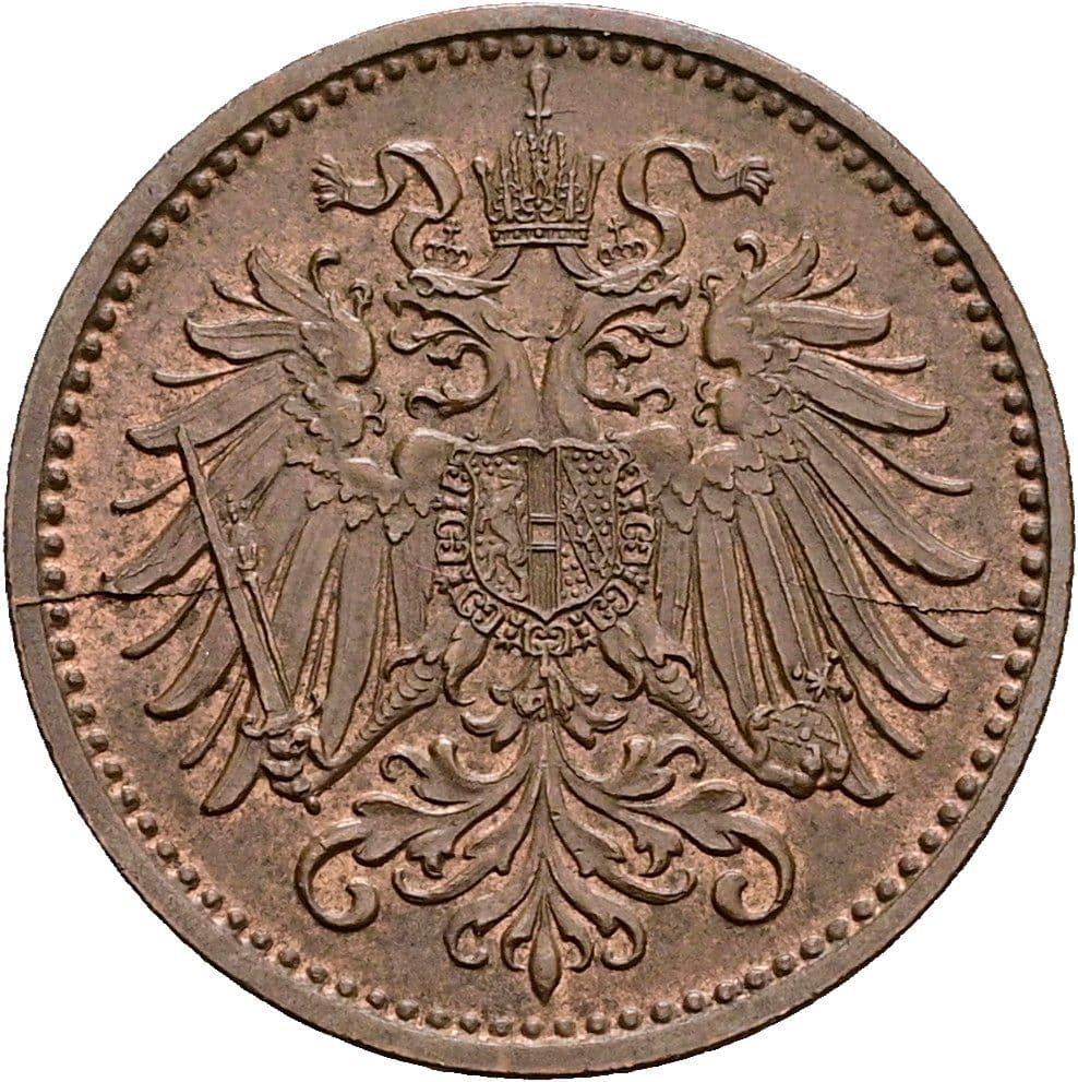1 Heller Franz Joseph I. 1848-1916 1895 – Rückseite