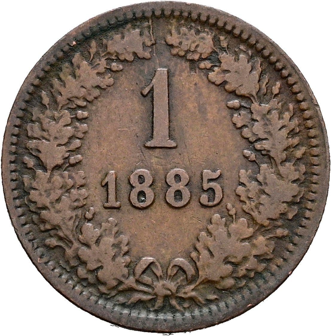 1 Kreuzer Franz Joseph I. 1848-1916 1885 – Vorderseite