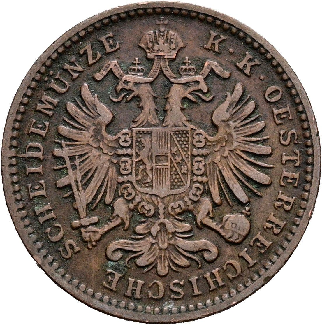 1 Kreuzer Franz Joseph I. 1848-1916 1885 – Rückseite