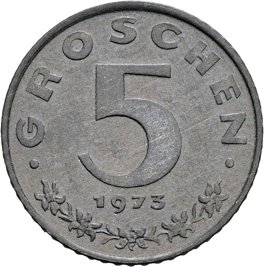5 Groschen 1973 – Vorderseite