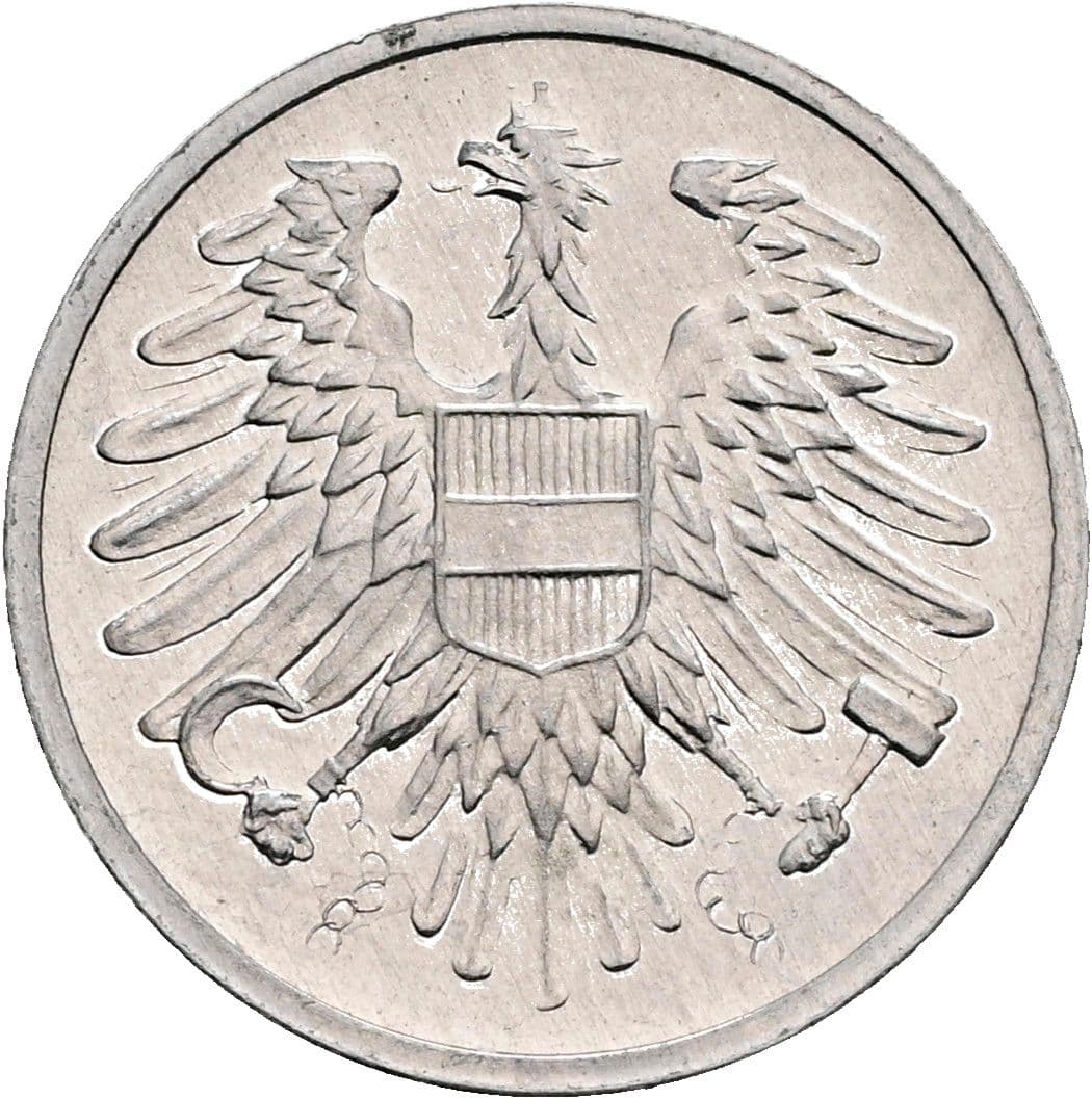 2 Groschen 1975 – Rückseite