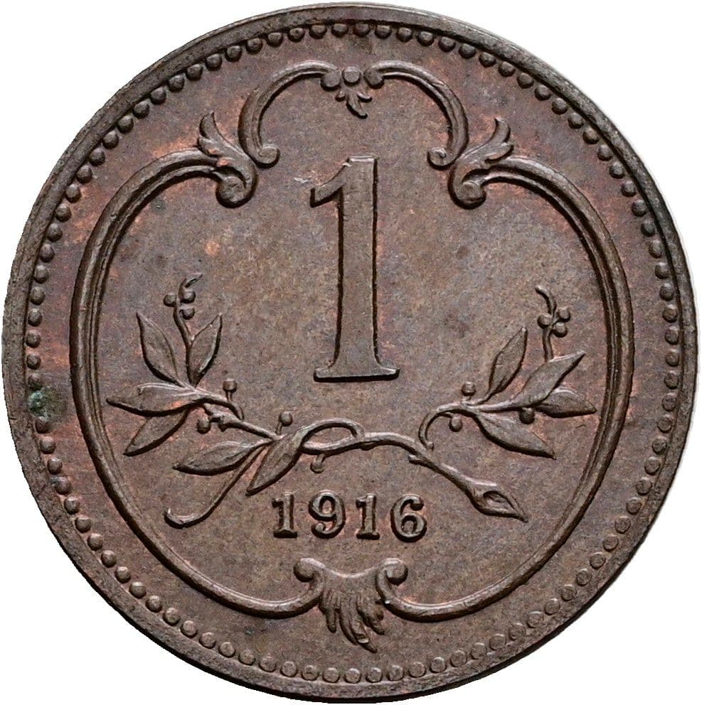 1 Heller Franz Joseph I. 1848-1916 1916 – Vorderseite