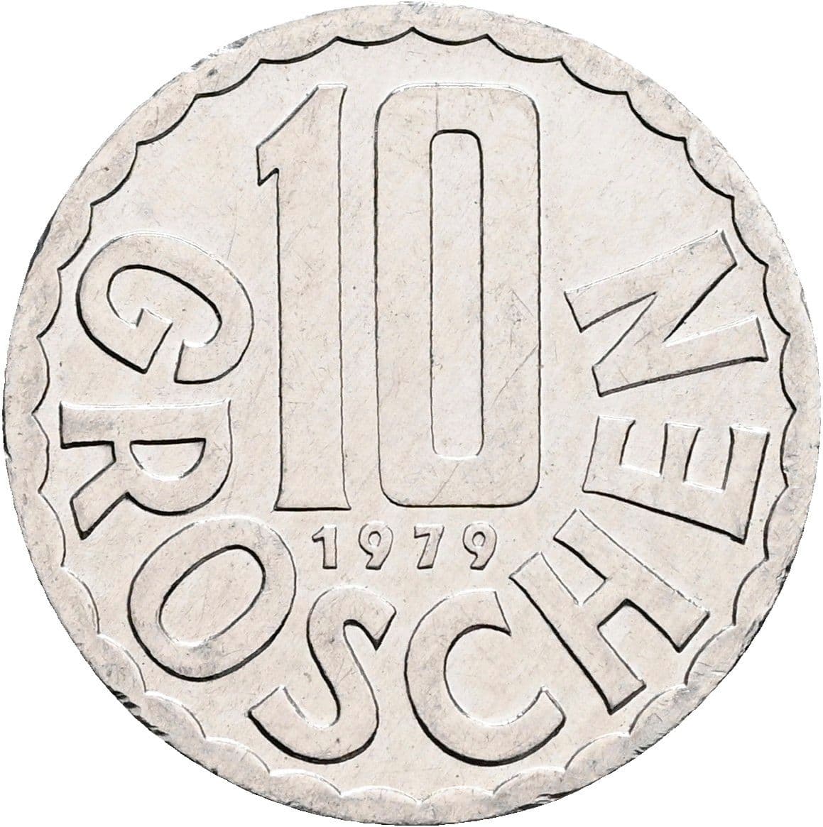 10 Groschen 1979 – Vorderseite