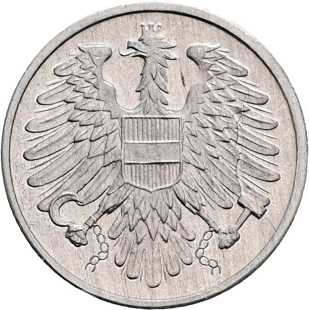 2 Groschen 1970 – Rückseite