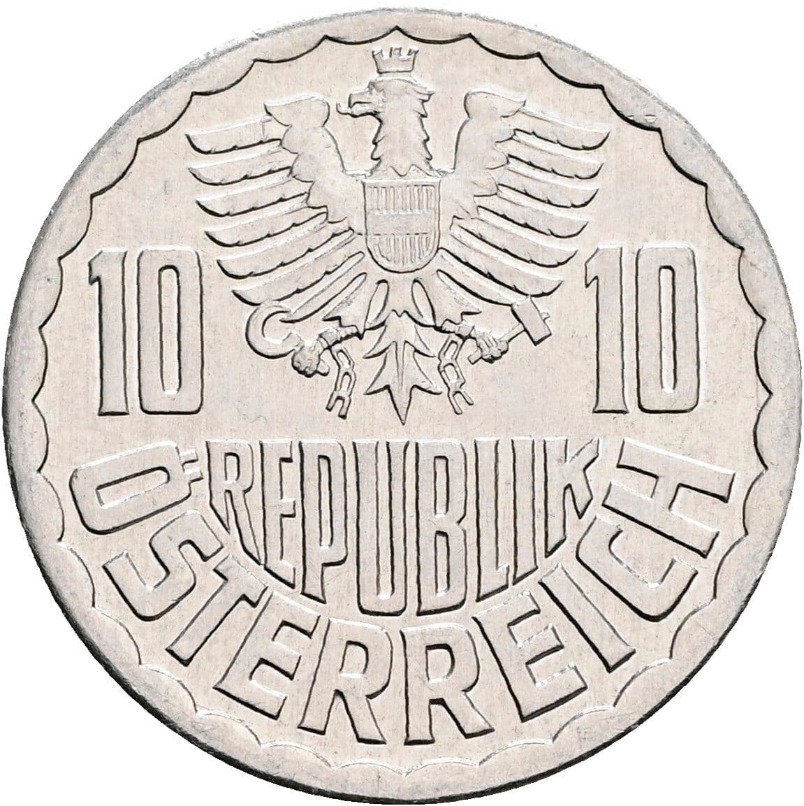10 Groschen 1990 – Rückseite