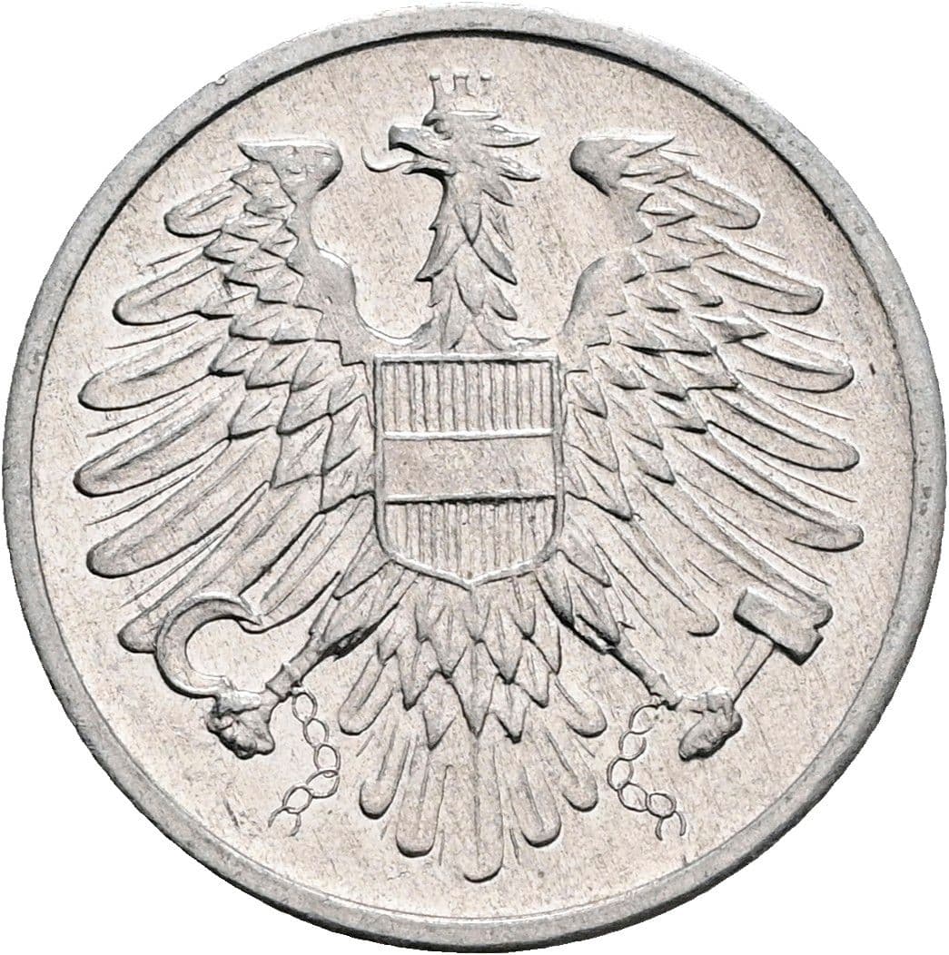 2 Groschen 1970 – Rückseite