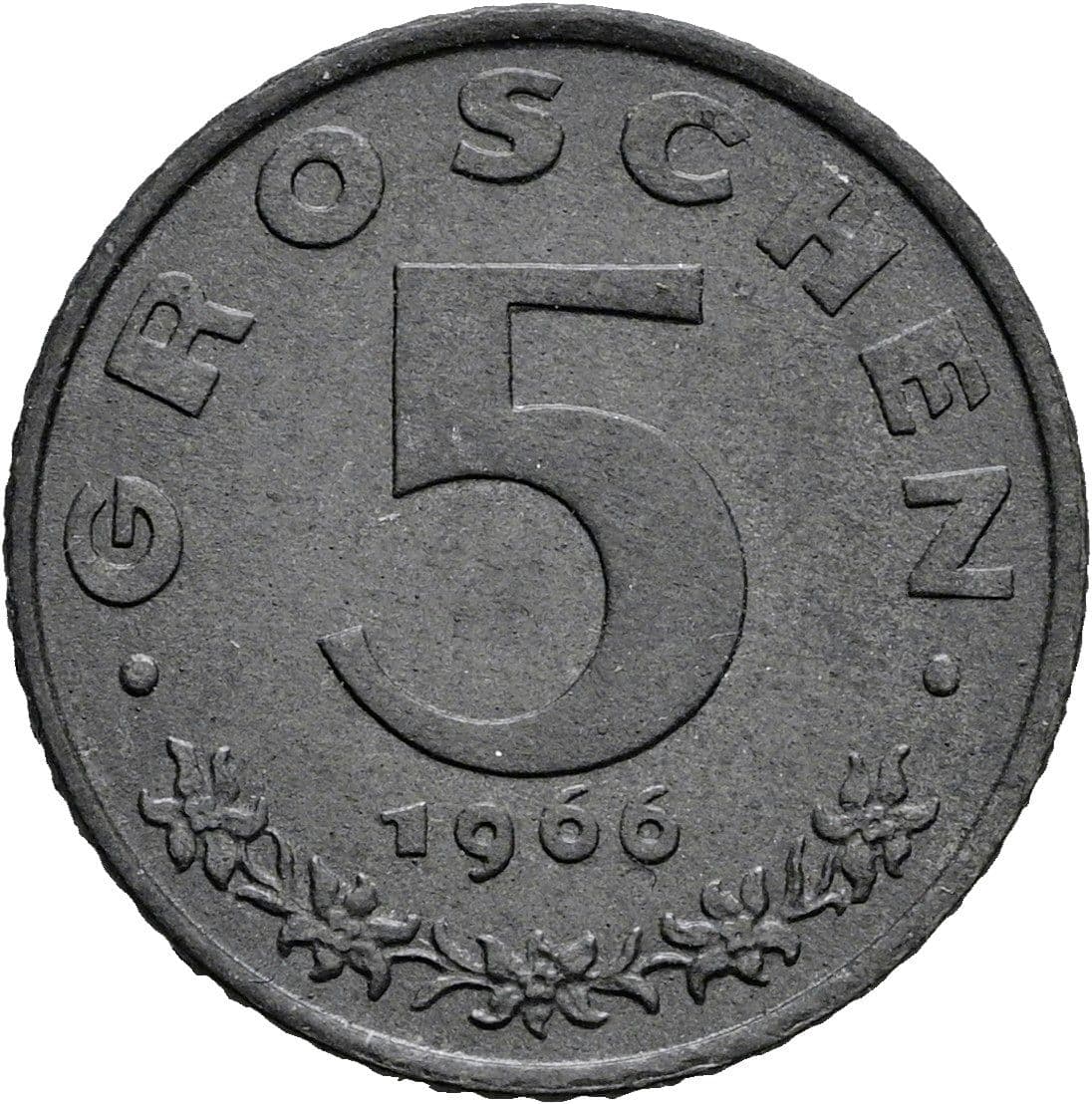 5 Groschen 1966 – Vorderseite