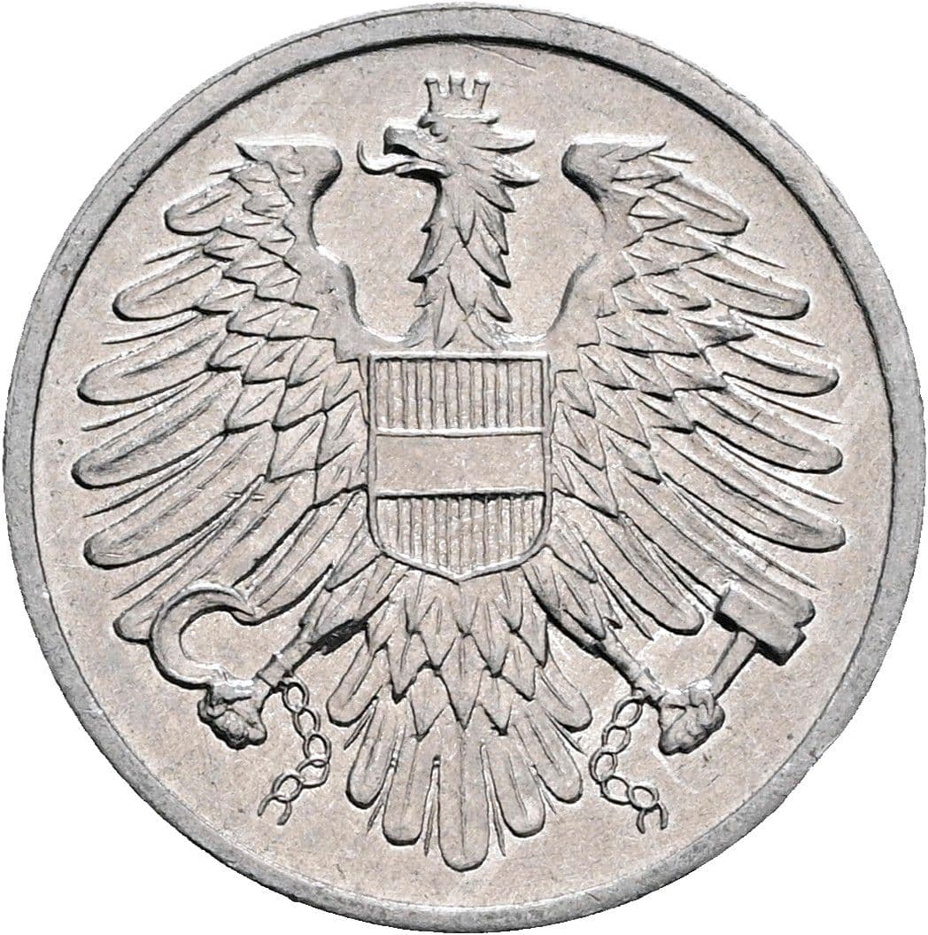 2 Groschen 1976 – Rückseite