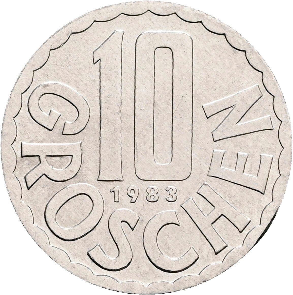 10 Groschen 1983 – Vorderseite