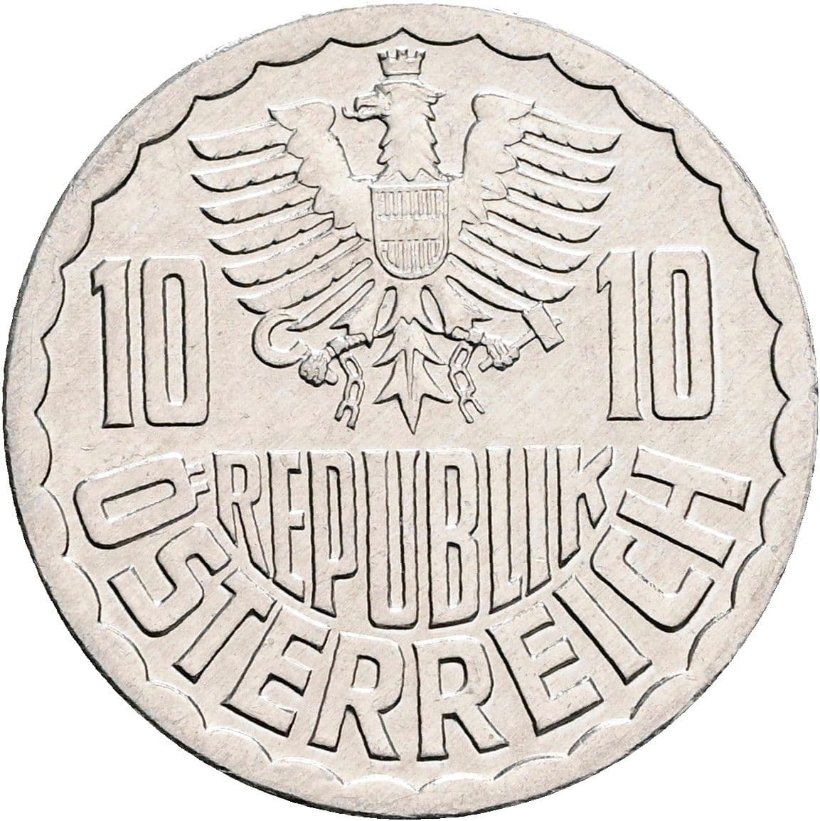 10 Groschen 1983 – Rückseite