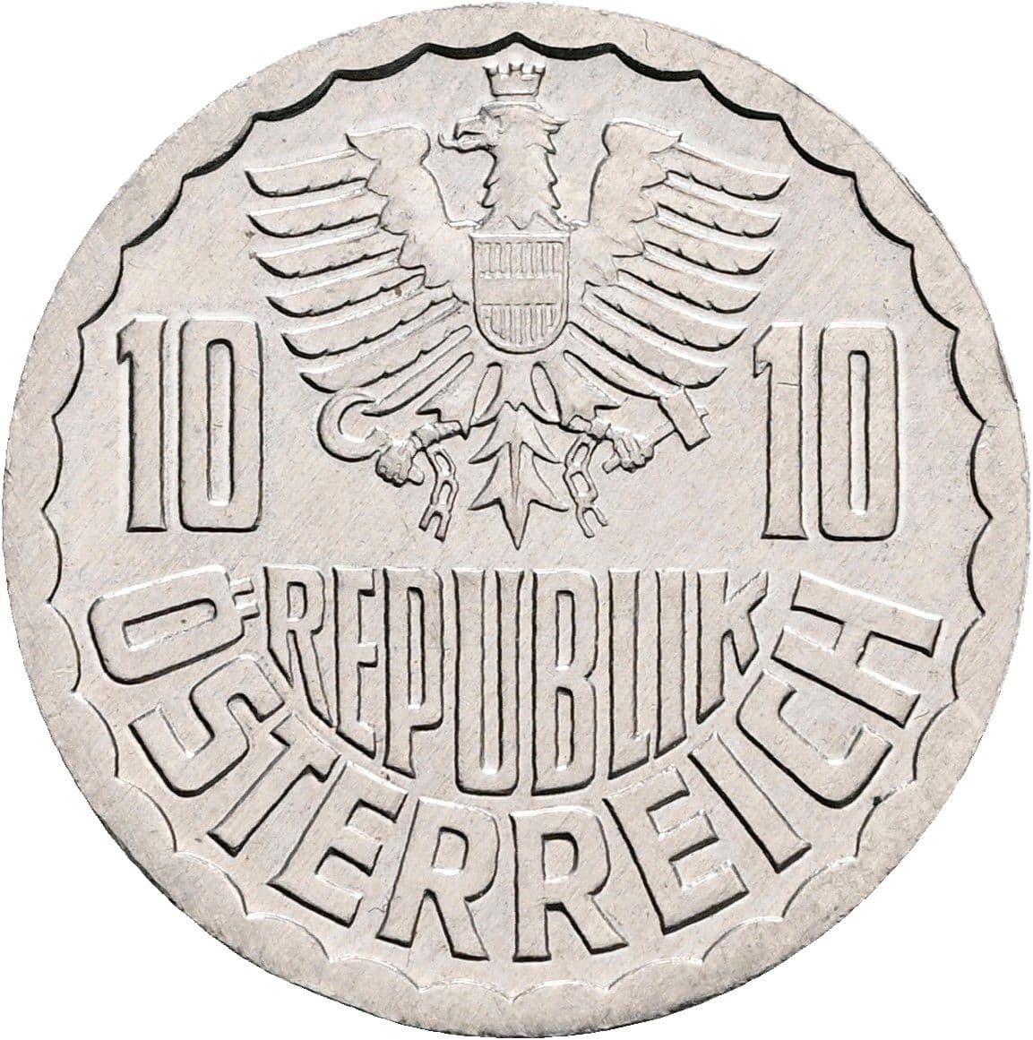 10 Groschen 1986 – Rückseite