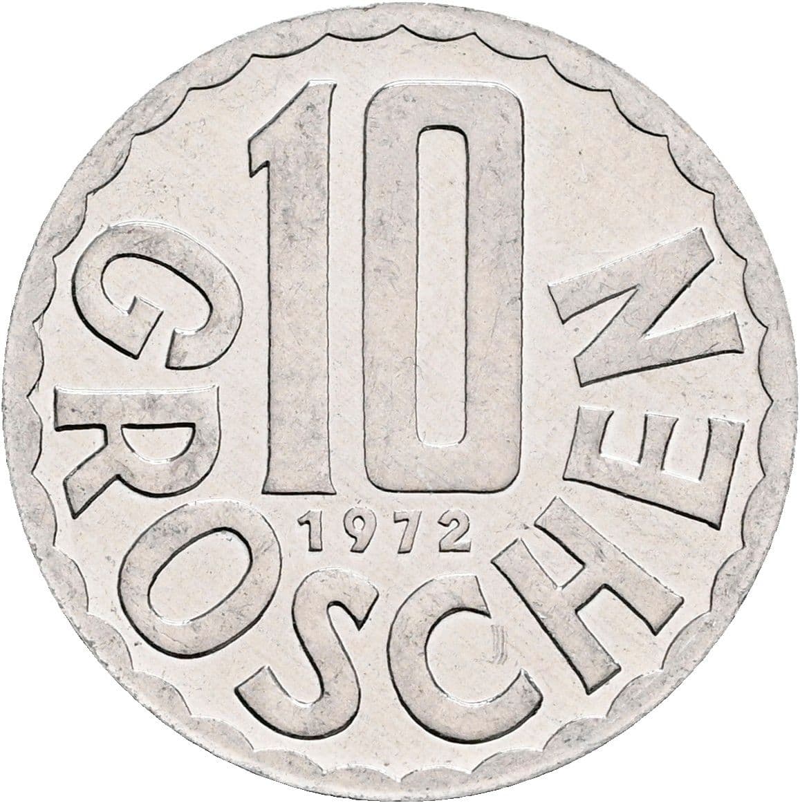 10 Groschen 1972 – Vorderseite