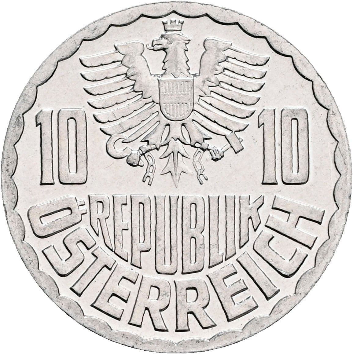 10 Groschen 1972 – Rückseite