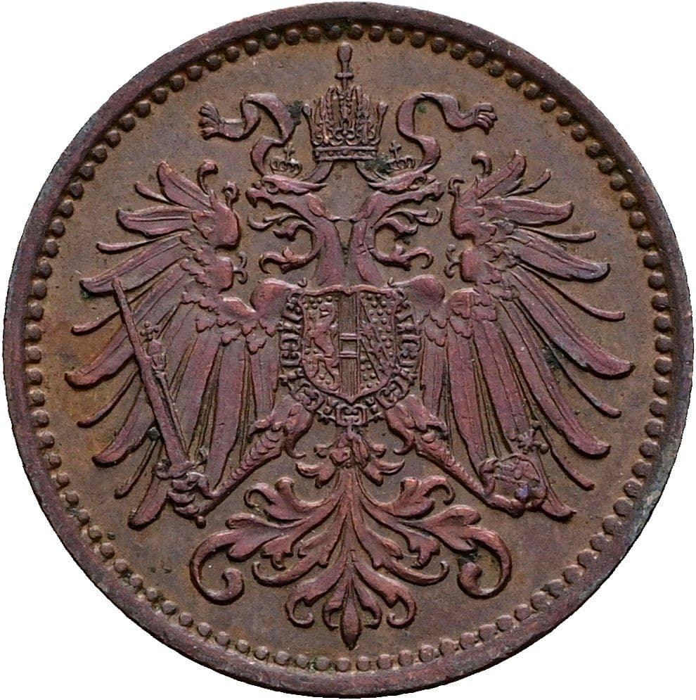 1 Heller Franz Joseph I. 1848-1916 1893 – Rückseite