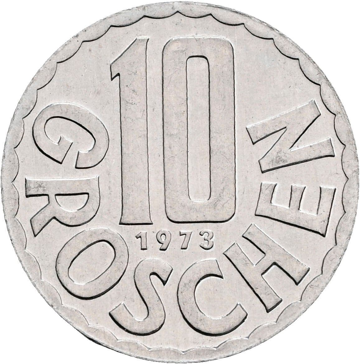 10 Groschen 1973 – Vorderseite