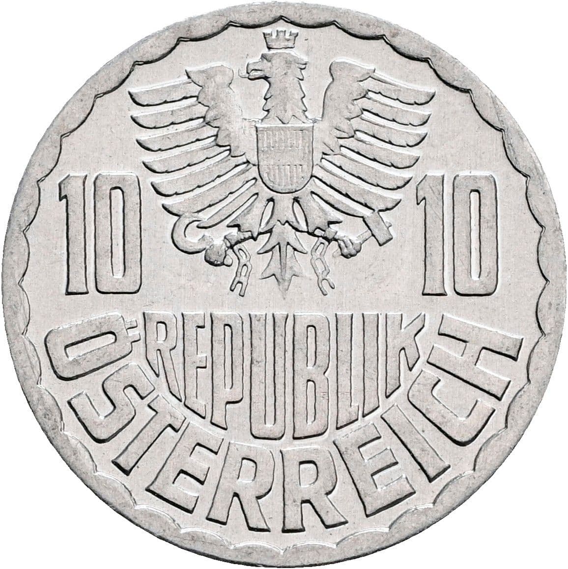 10 Groschen 1973 – Rückseite