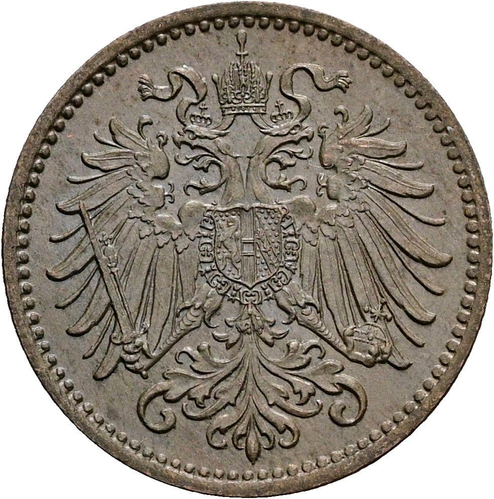 1 Heller Franz Joseph I. 1848-1916 1900 – Rückseite