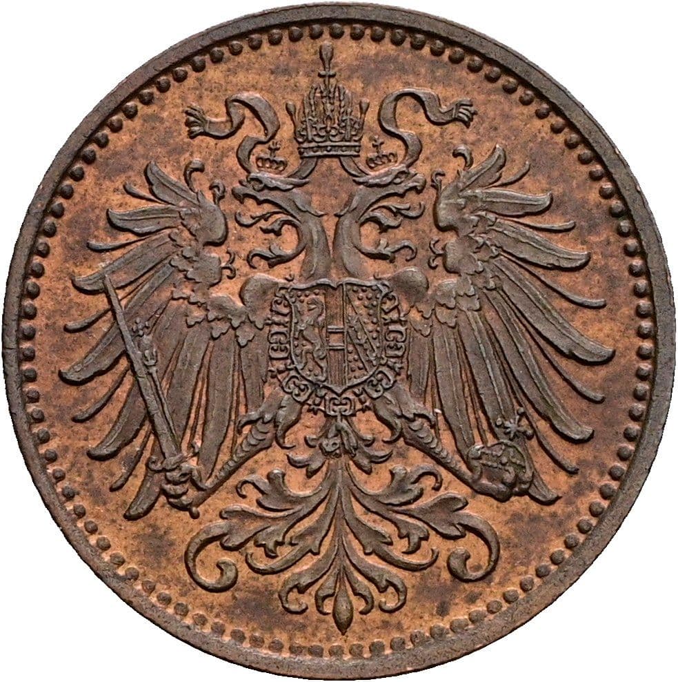 1 Heller Franz Joseph I. 1848-1916 1893 – Rückseite