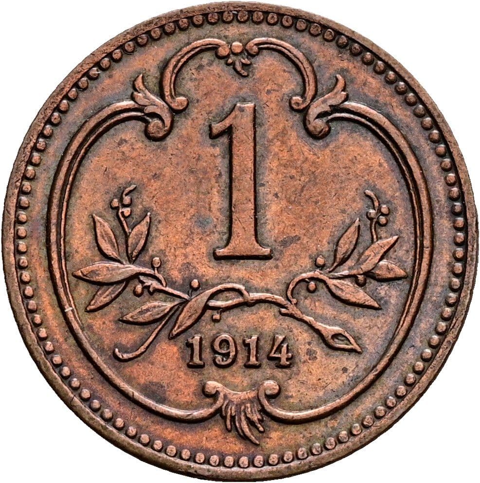 1 Heller Franz Joseph I. 1848-1916 1914 – Vorderseite