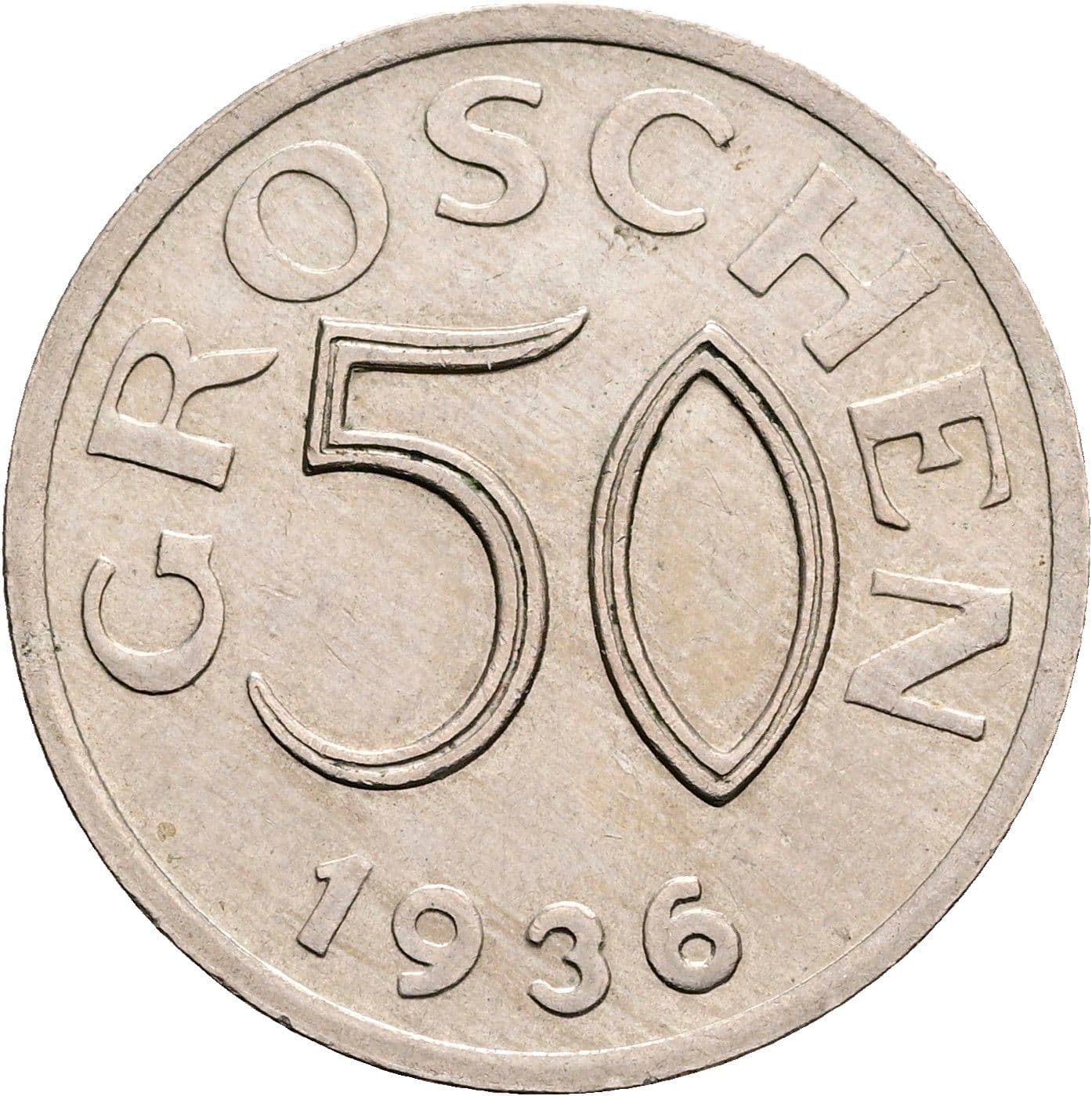 50 Groschen 1936 – Vorderseite