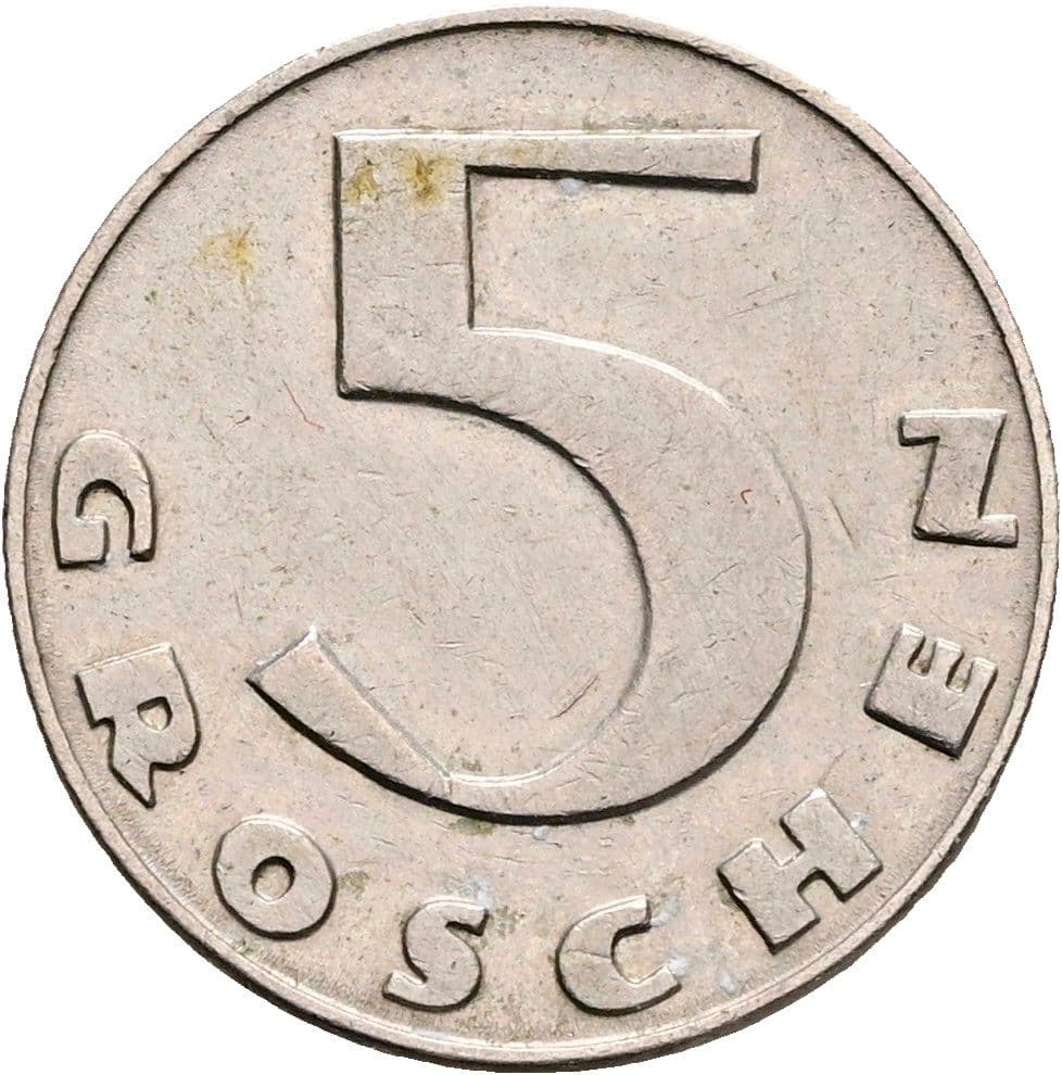 5 Groschen 1936 – Vorderseite