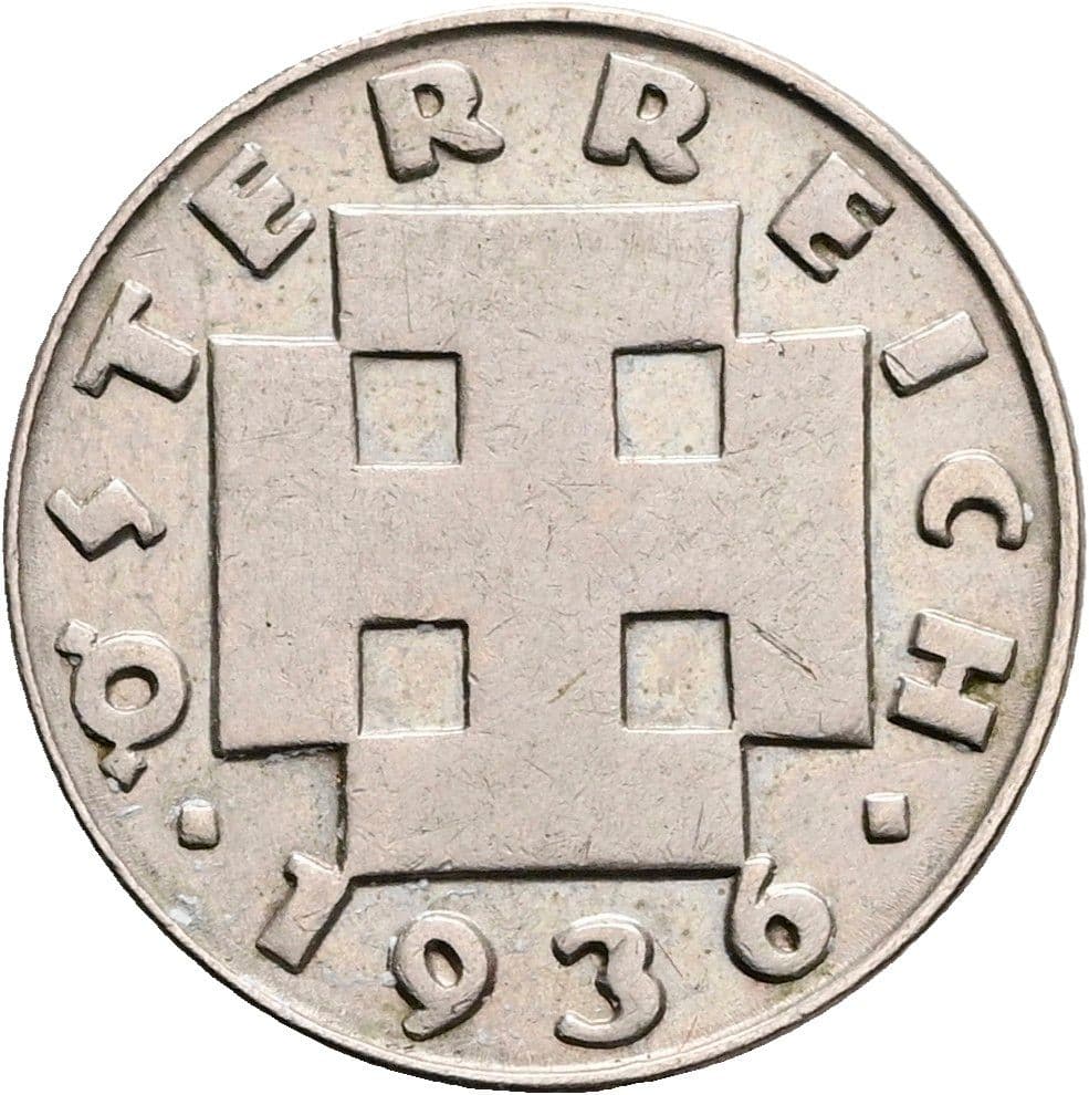 5 Groschen 1936 – Rückseite