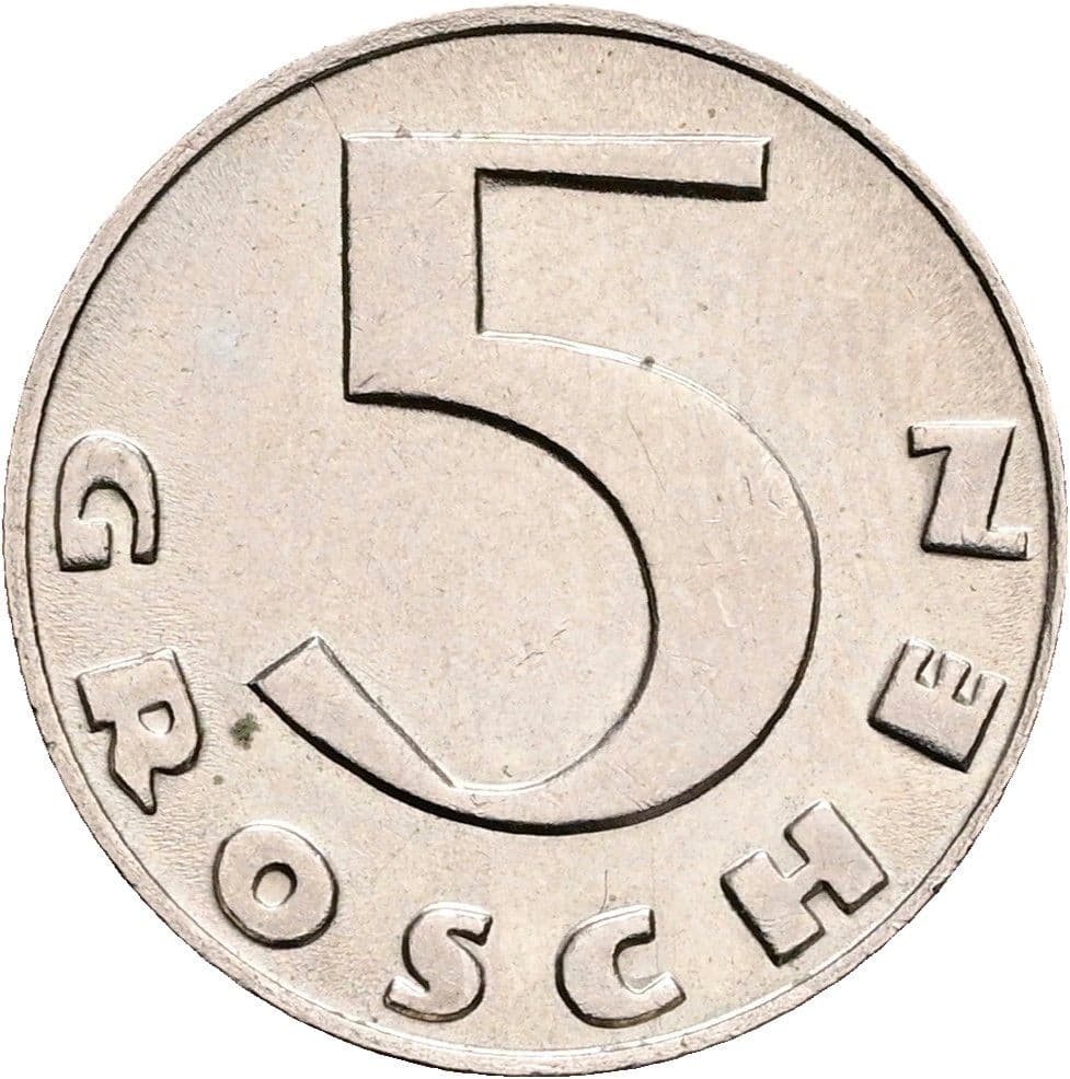 5 Groschen 1937 – Vorderseite
