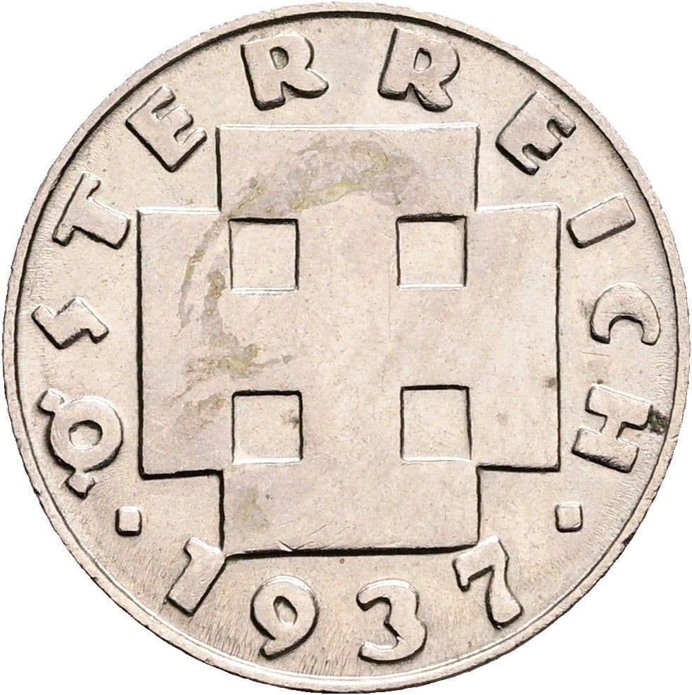 5 Groschen 1937 – Rückseite