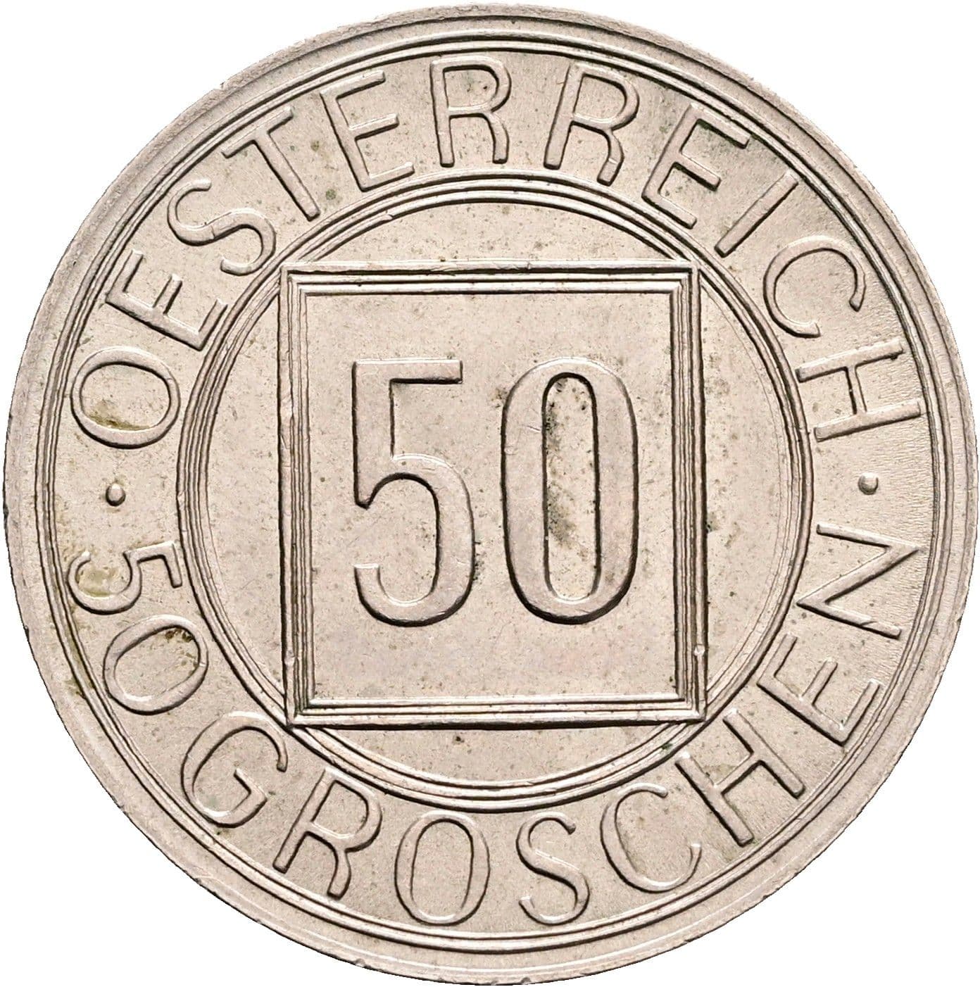 50 Groschen 1934 – Vorderseite