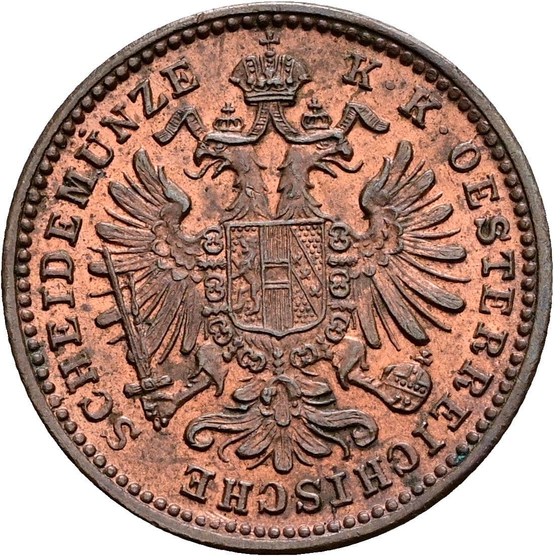 1 Kreuzer Franz Joseph I. 1848-1916 1885 – Rückseite