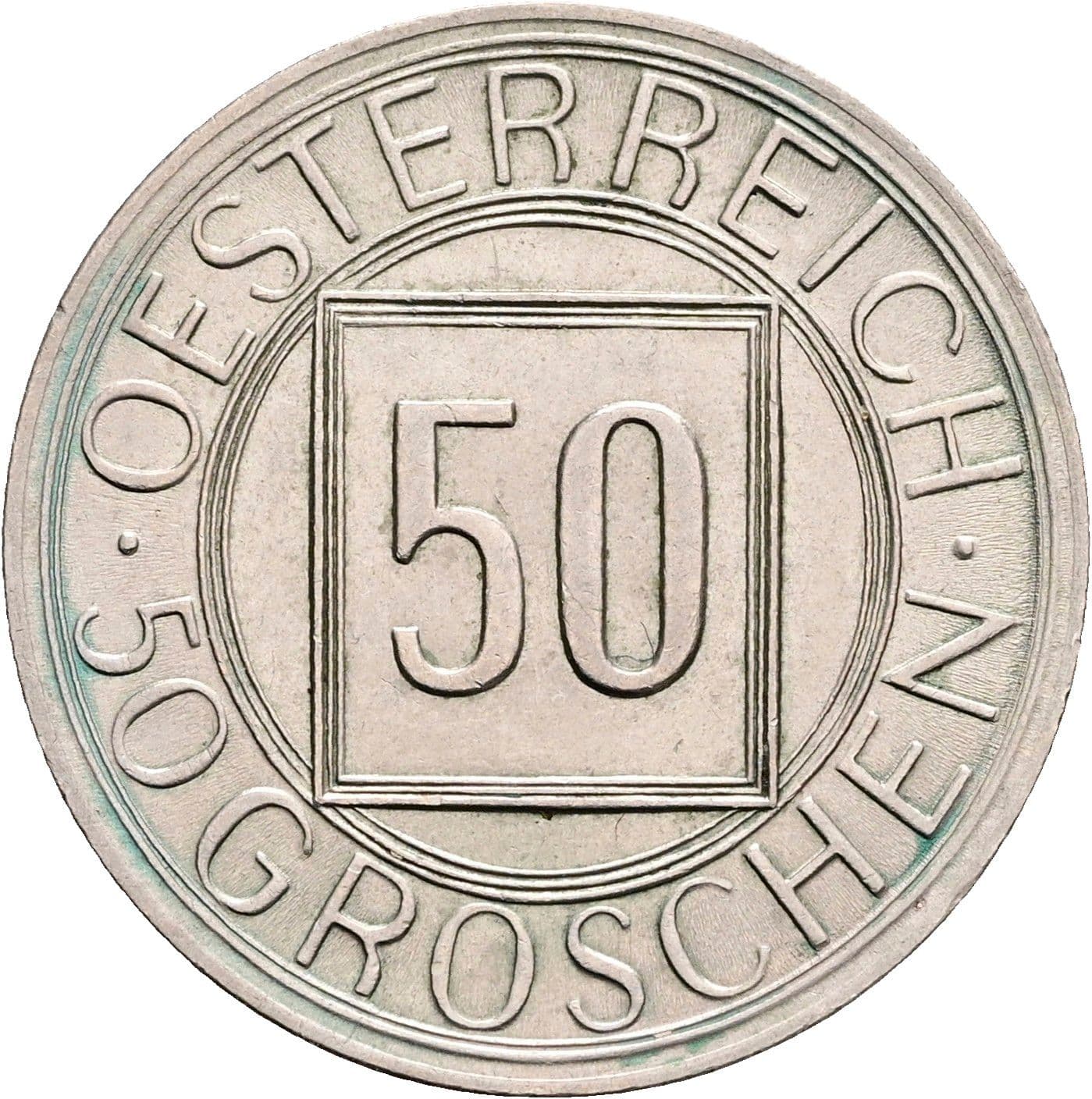 50 Groschen 1934 – Vorderseite