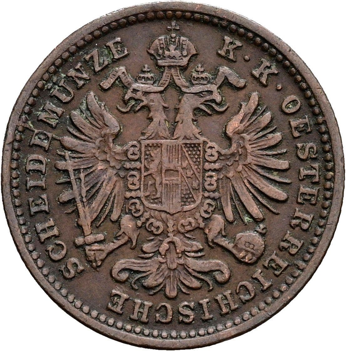 1 Kreuzer Franz Joseph I. 1848-1916 1885 – Rückseite