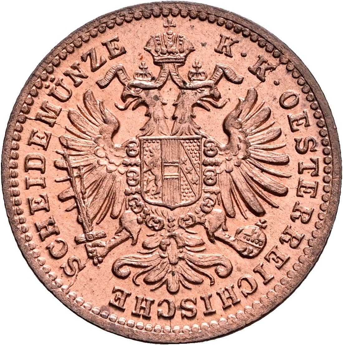 1 Kreuzer Franz Joseph I. 1848-1916 1885 – Rückseite