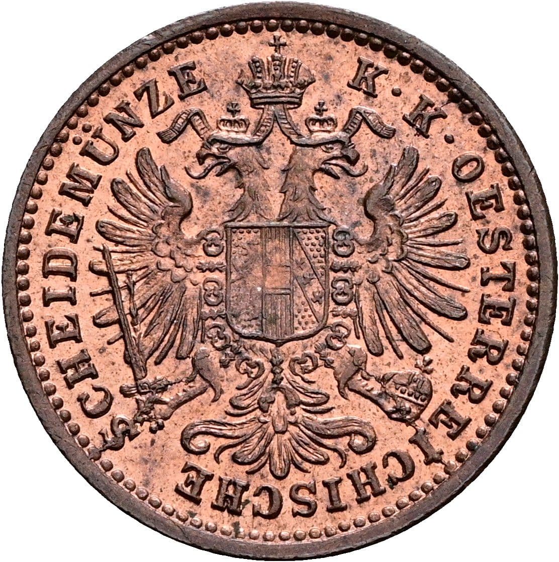 1 Kreuzer Franz Joseph I. 1848-1916 1885 – Rückseite